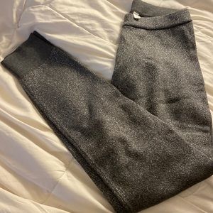 GapKids Gray & Silver Sparkly Leggings